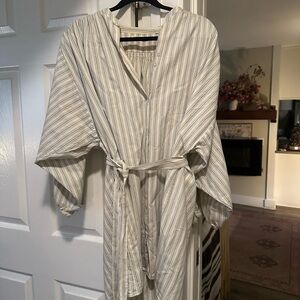 Dôen Striped Belted Tunic Dress – Size L